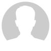 Abstract sign avatar men. Icon male profile. White symbol on gray circle background. Vector illustration
